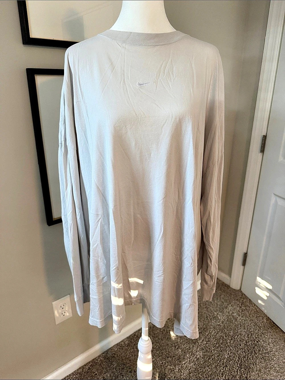 Nike The Nike Tee Oversized Fit Long Sleeve lite grey XXL